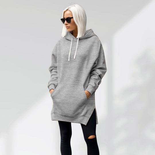 Gemütliches, übergroßes Hoodiekleid