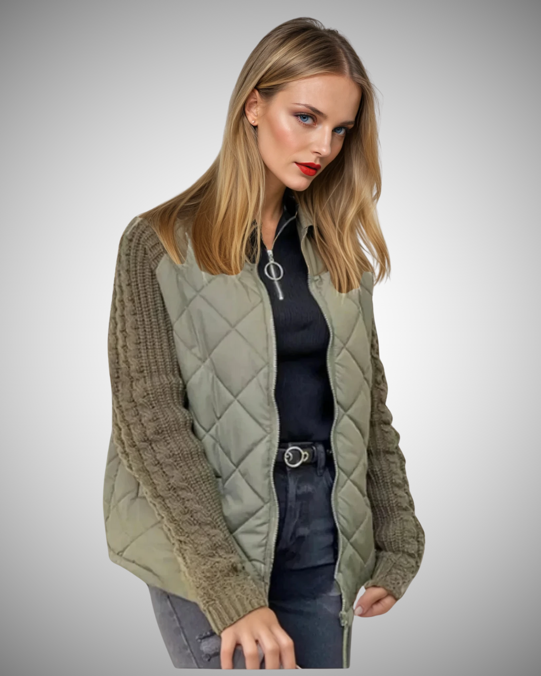 Lily - Patchwork-Pufferjacke