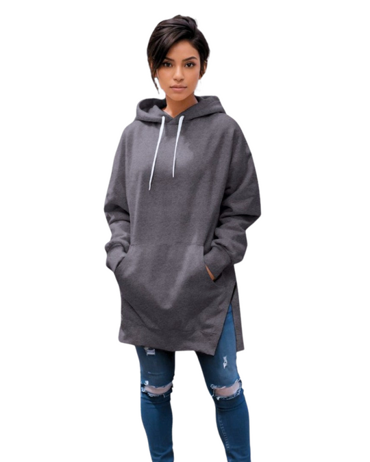 Gemütliches, übergroßes Hoodiekleid