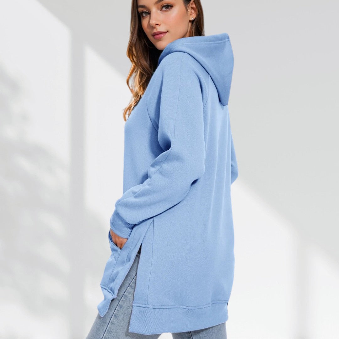 Gemütliches, übergroßes Hoodiekleid