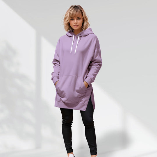 Gemütliches, übergroßes Hoodiekleid