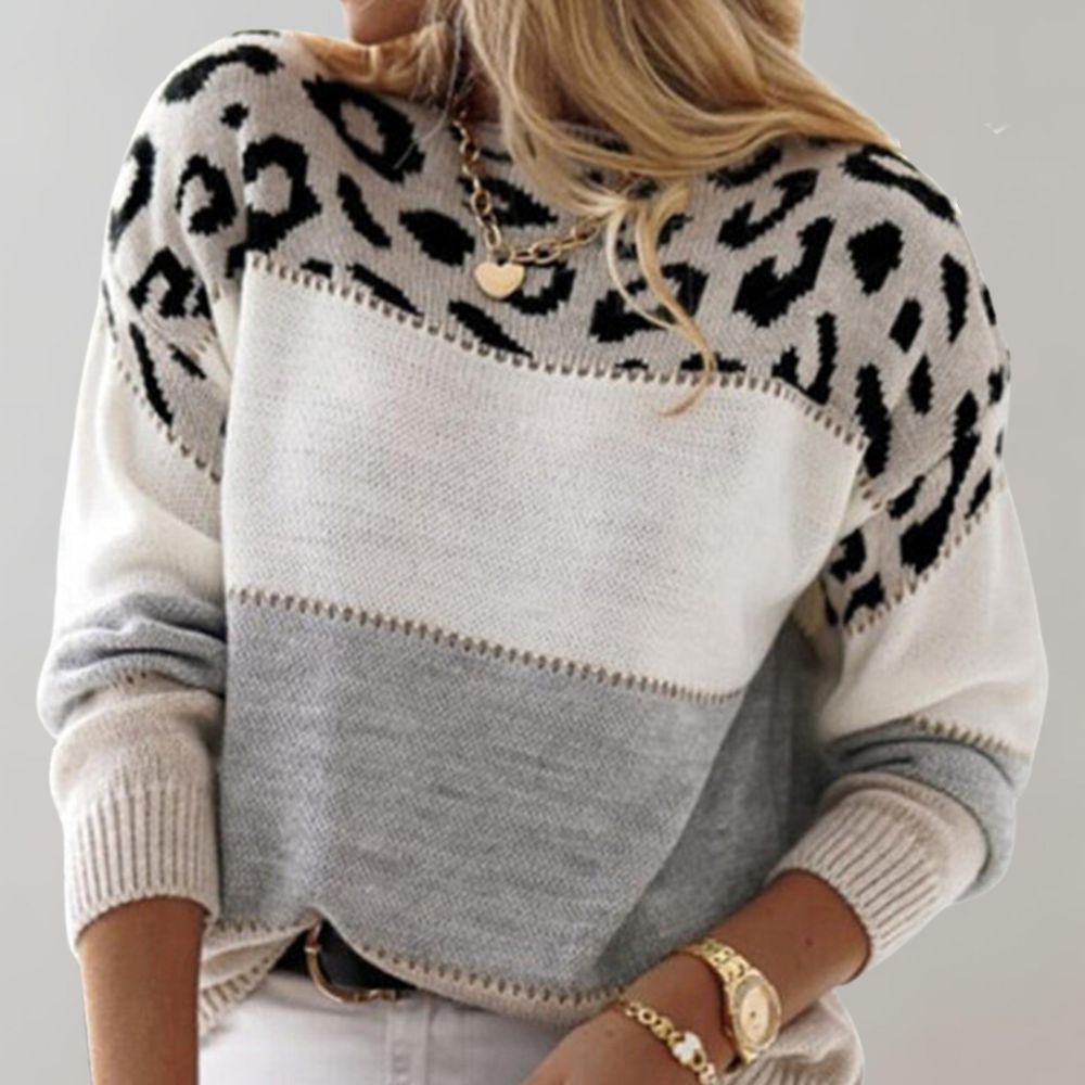 Lela | Leopardenmuster-Pullover