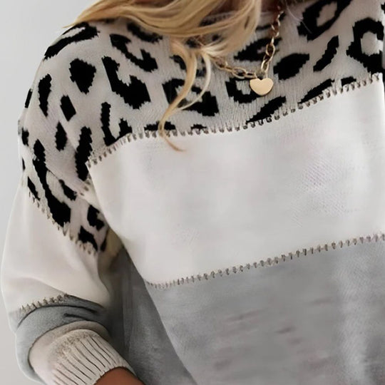 Lela | Leopardenmuster-Pullover