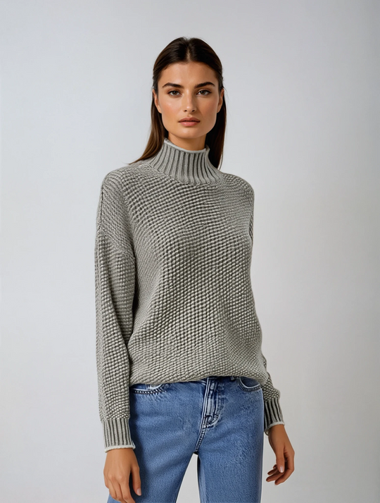 Mina | Pullover mit hohem Kragen