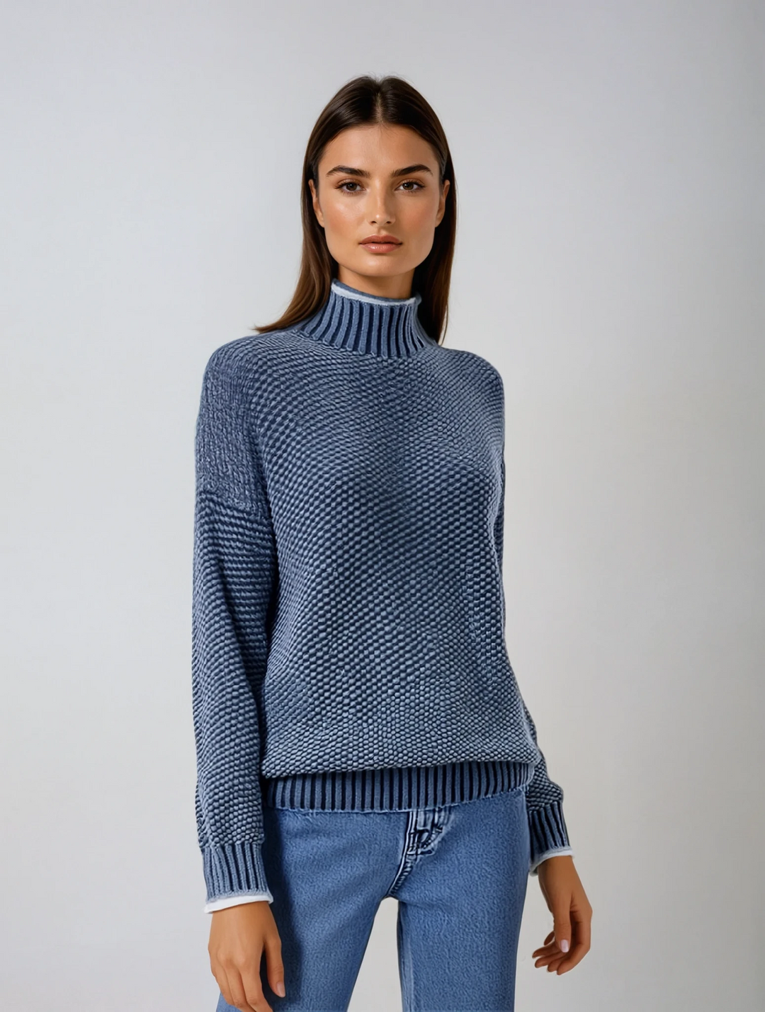 Mina | Pullover mit hohem Kragen