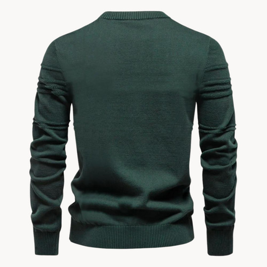 Julien Klassischer Pullover mit luxuriösem Diamant-Strickmuster