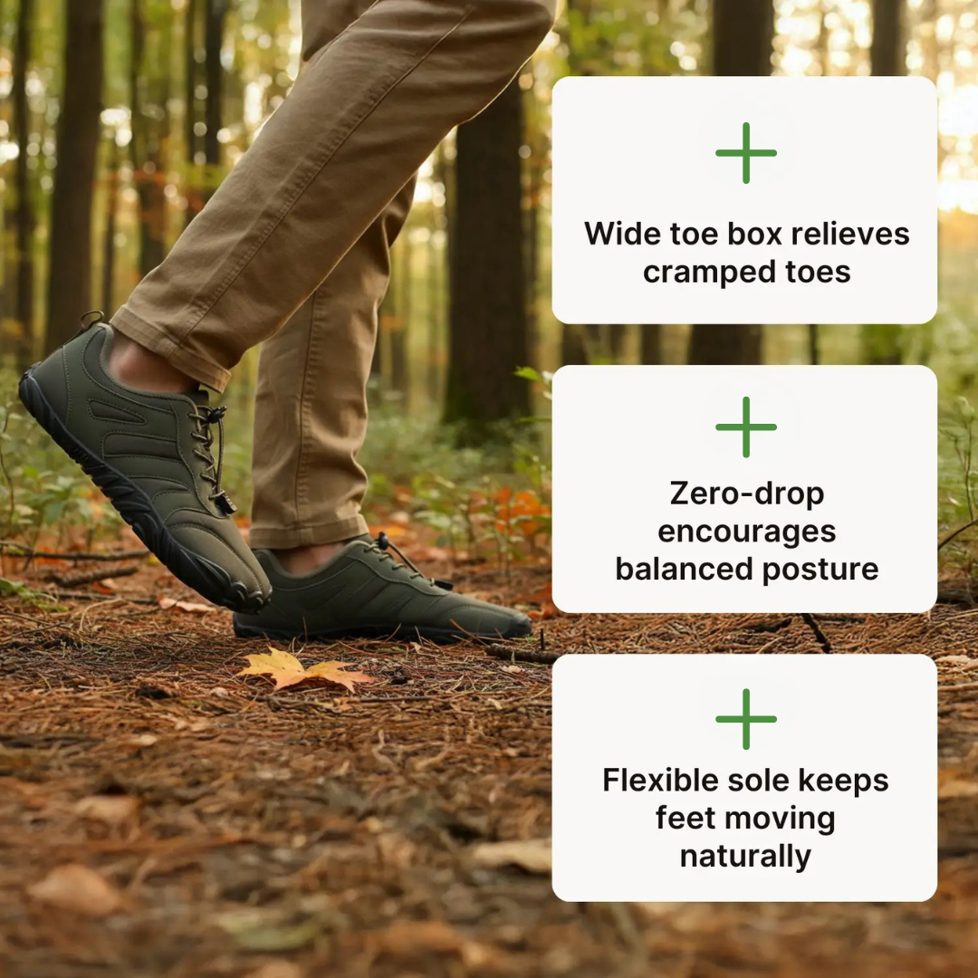 Everest Pro – Water-Resistant Barefoot Shoes with Durable Grip & Cozy Lining