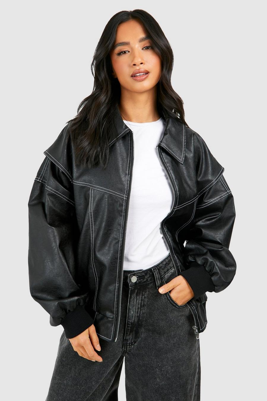 Blouson aviateur en cuir